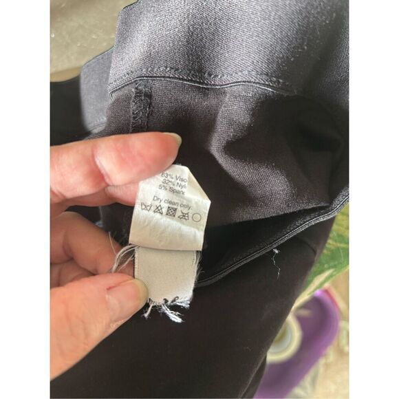 J. Crew black back zip pants size 6R - Picture 4 of 8